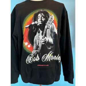 NWT Primitive Skateboarding Bob Marley Sweatshirt Dreams Crewneck Black Large